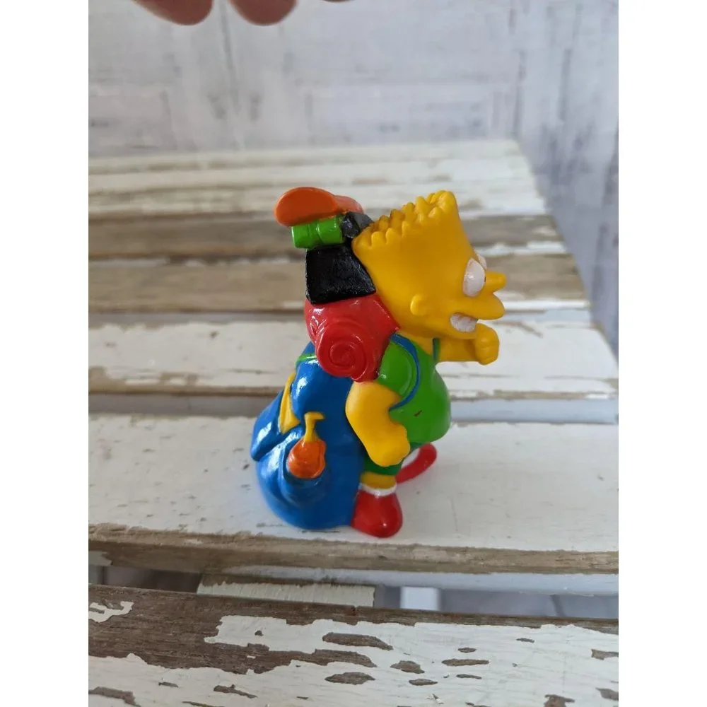 1990 Bart Simpson TCFFC PVC figurine camping toy‎